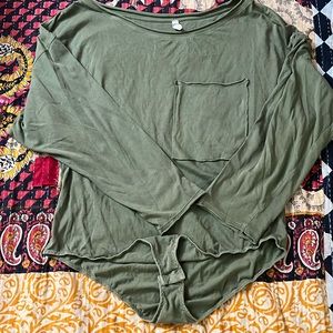 Free People long sleeve body suit size medium